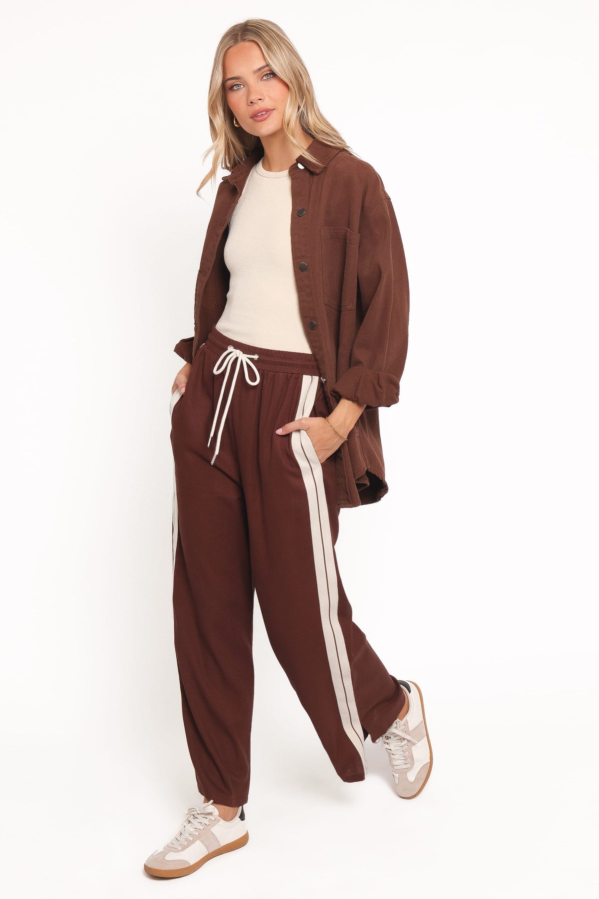 Hvar Track Pant in Brown – view 1 of 6