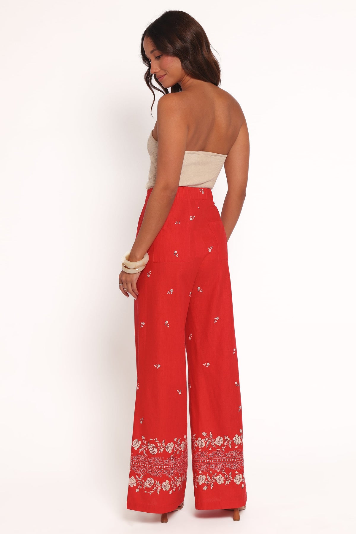 Ilara Pant in Red Floral – view 5 of 6