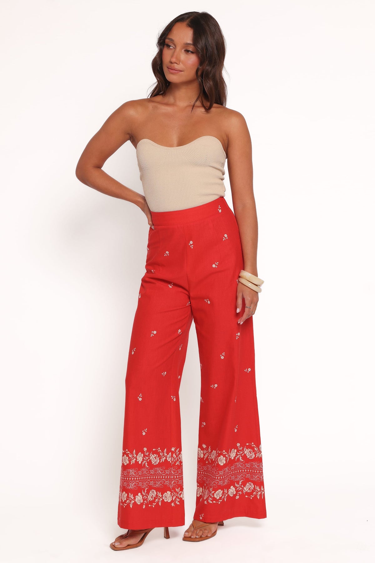 Ilara Pant in Red Floral – view 4 of 6