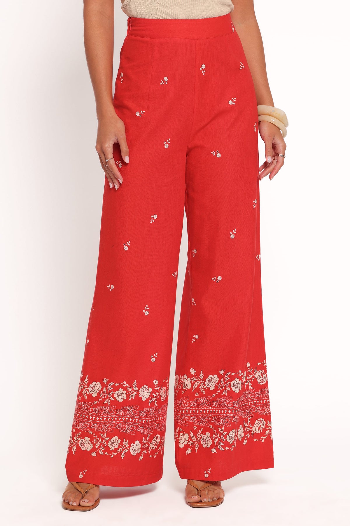 Ilara Pant in Red Floral – view 3 of 6