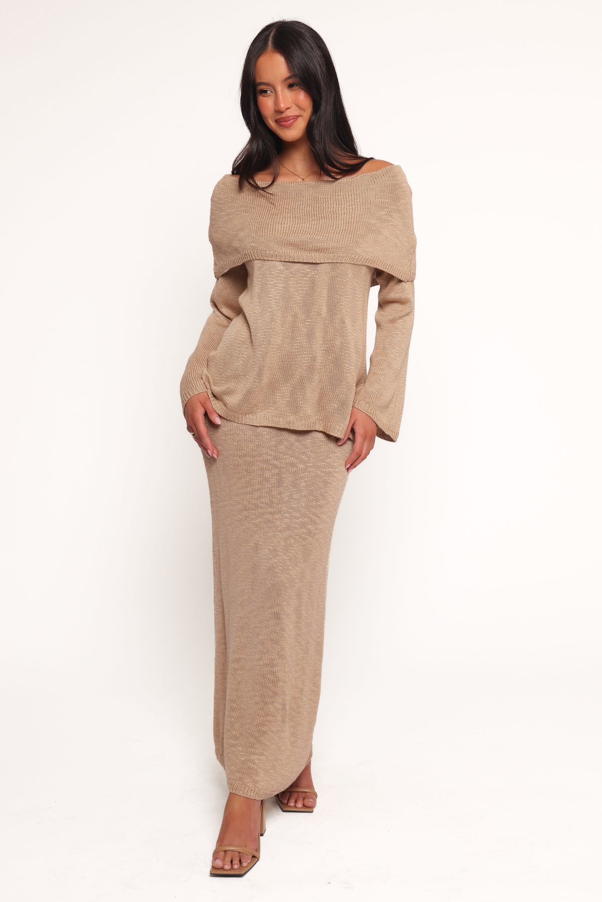 Indya Knit Skirt in Mocha – view 2 of 7