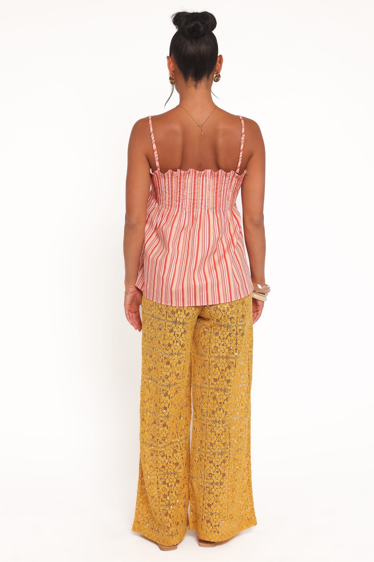 Jacinta Sequin Lace Pant in Mango – view 5 of 7