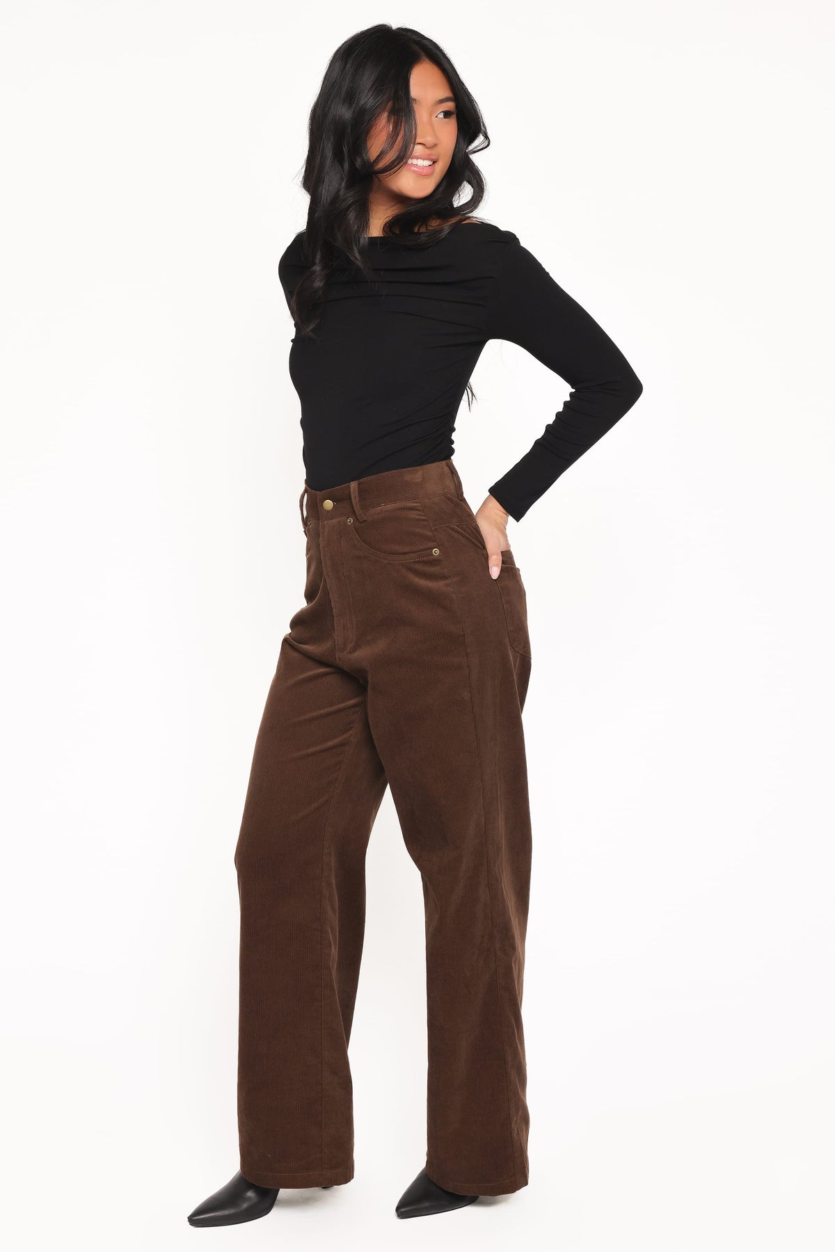 Jacob Corduroy Pant in Brown – view 3 of 5
