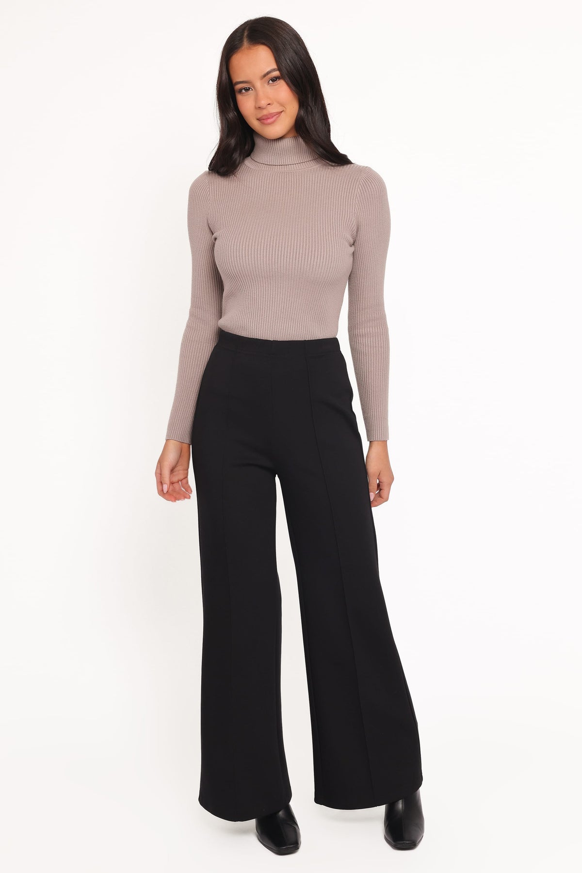 Jade Wide Leg Pant in Black – view 1 of 5