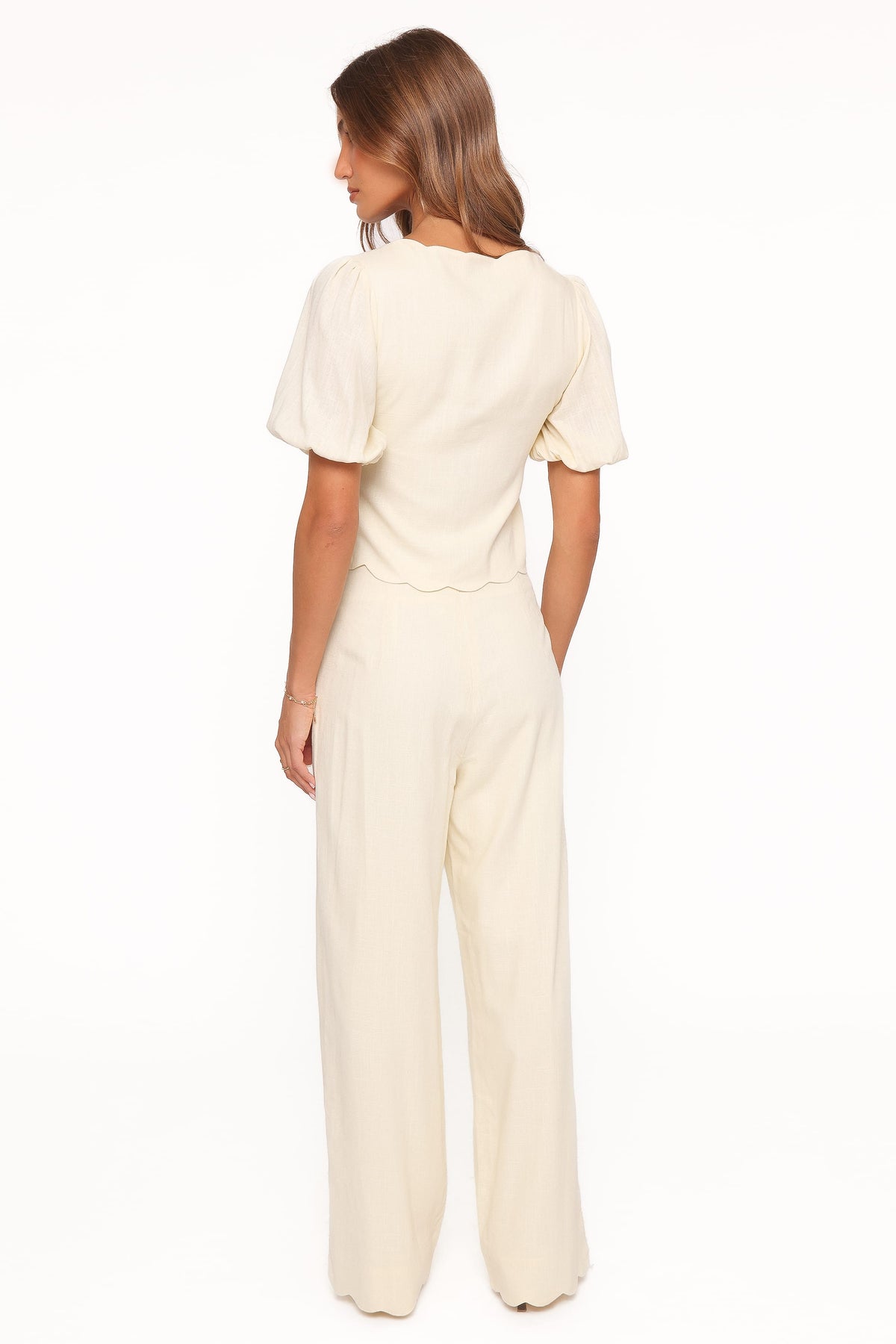 Jensen Scallop Hem Pant in Butter Yellow – view 5 of 7