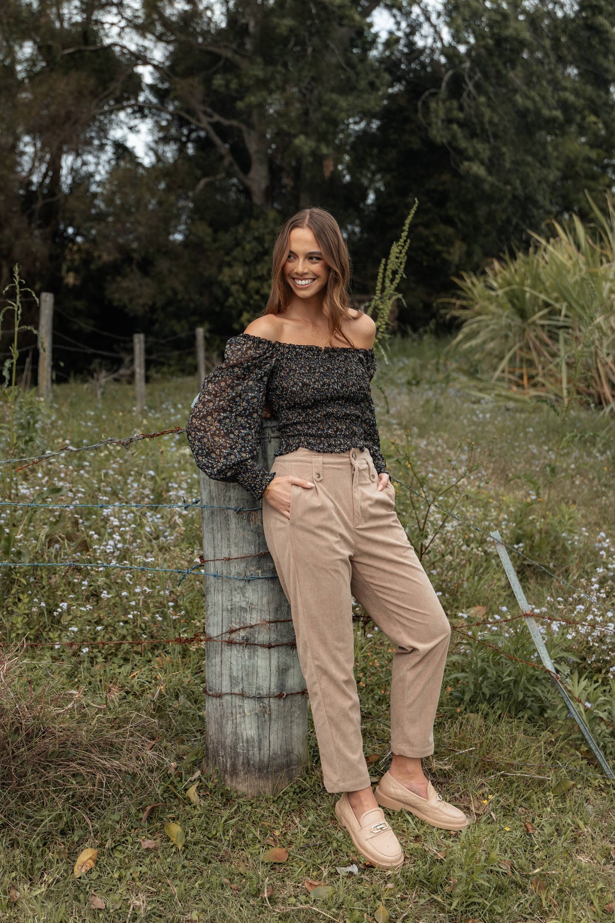 Jones Cord Pant in Brown – view 2 of 9