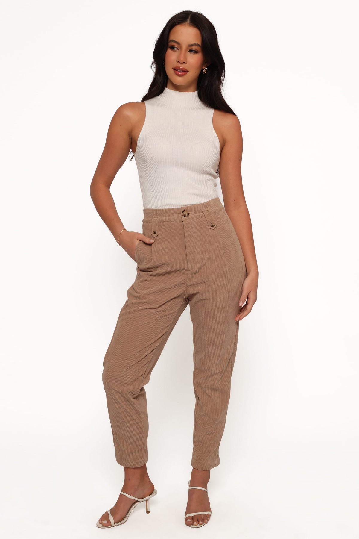 Jones Cord Pant in Brown – view 3 of 9