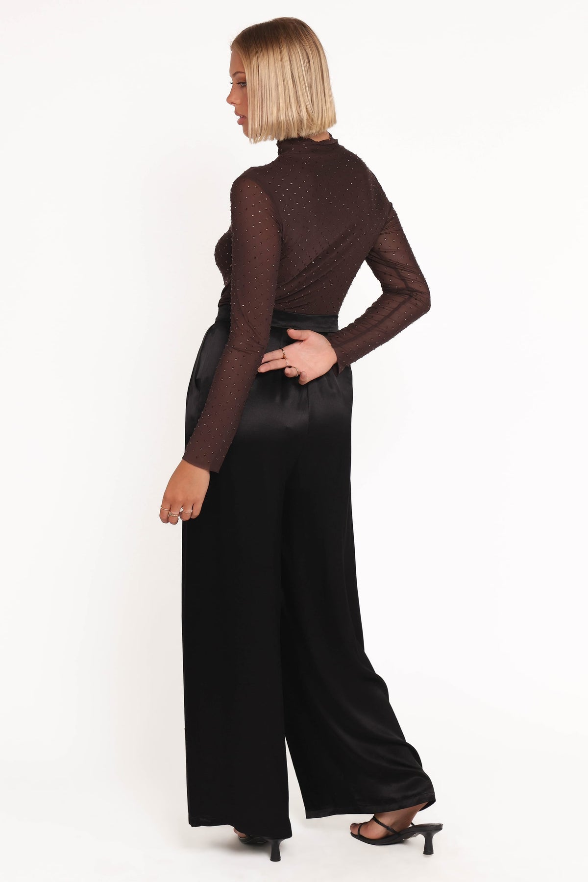 Joyce Wide Leg Pant in Black – view 4 of 5