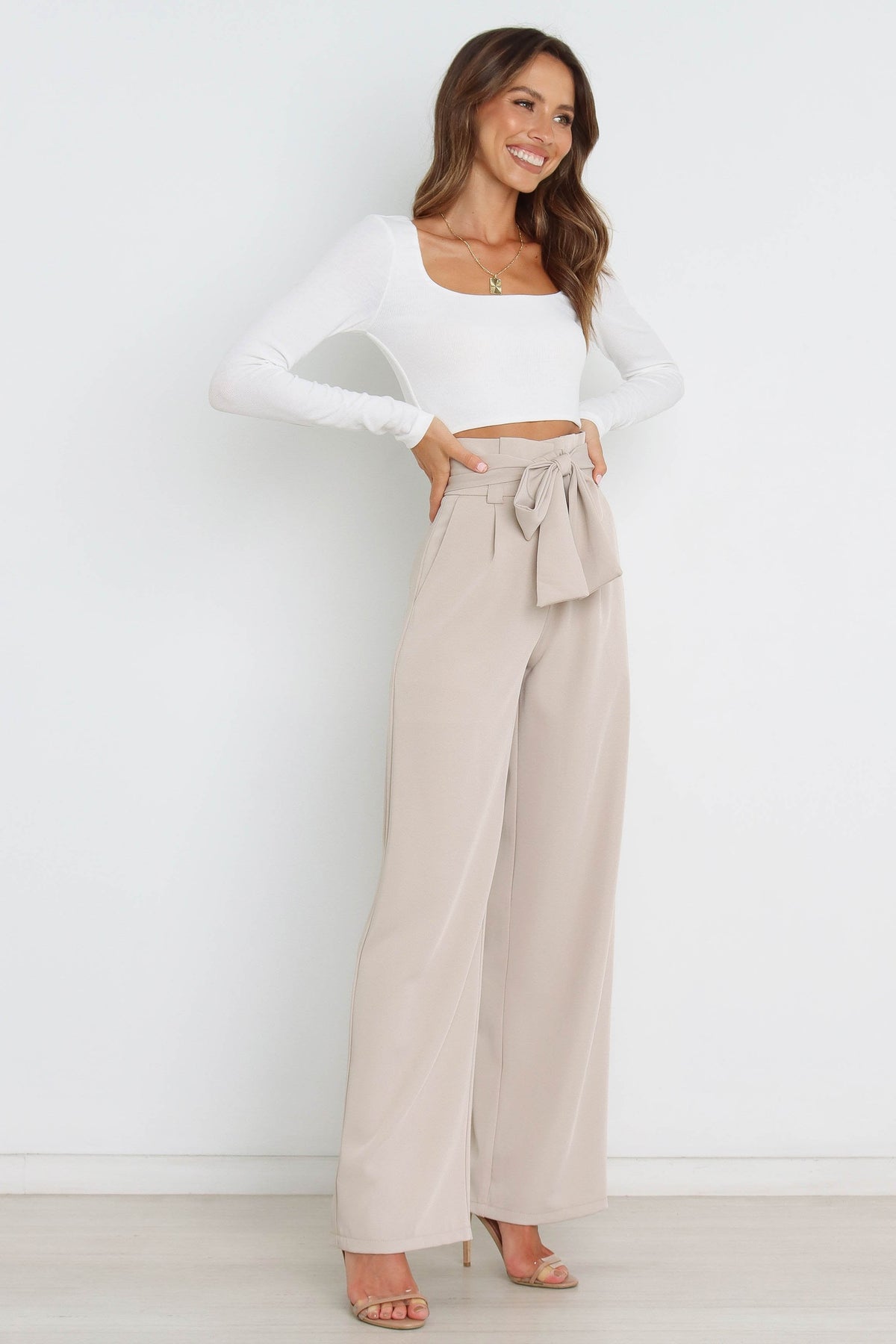 Kieran Pants in Beige – view 7 of 8