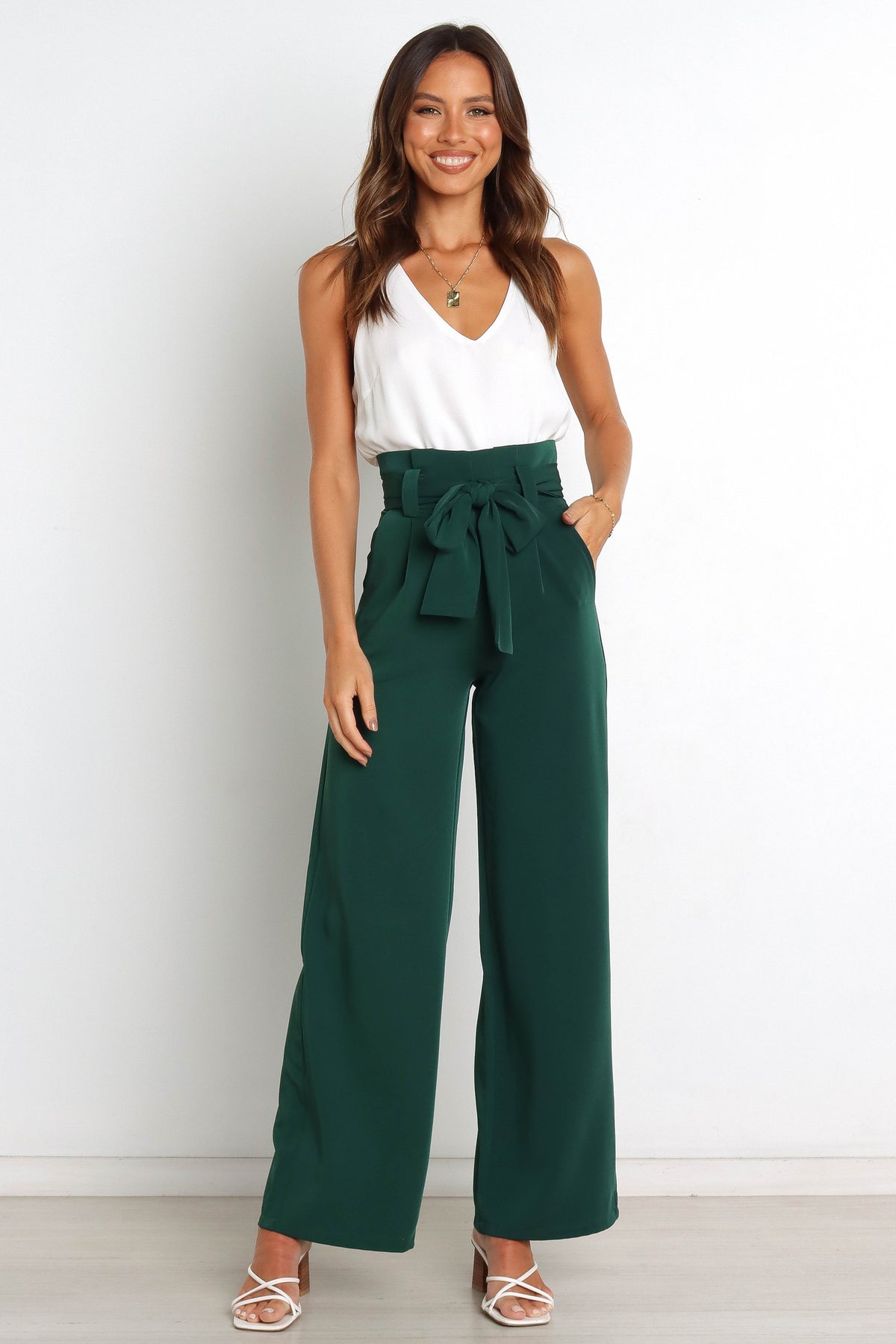 Kieran Pants in Emerald Green – view 1 of 8