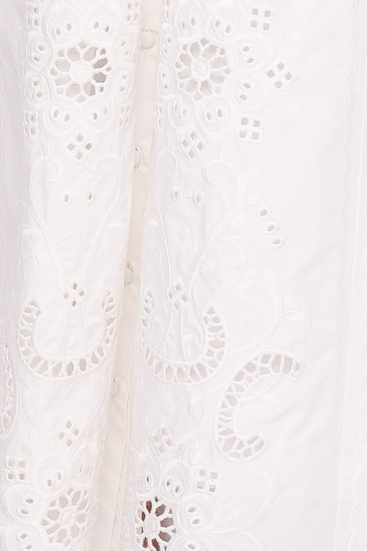 Kye Midi Skirt in White Broderie – view 5 of 5