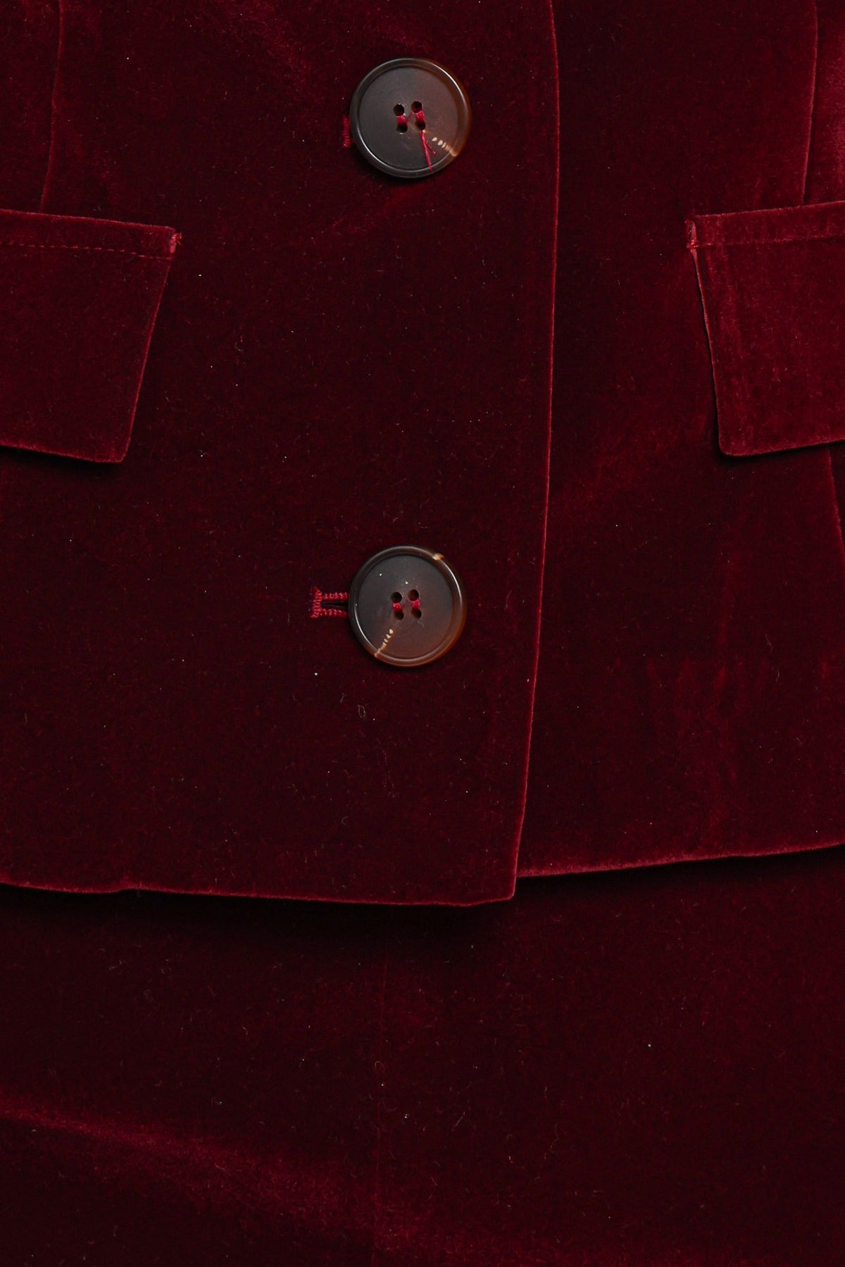 Lainey Velvet Mini Skirt in Burgundy – view 6 of 6