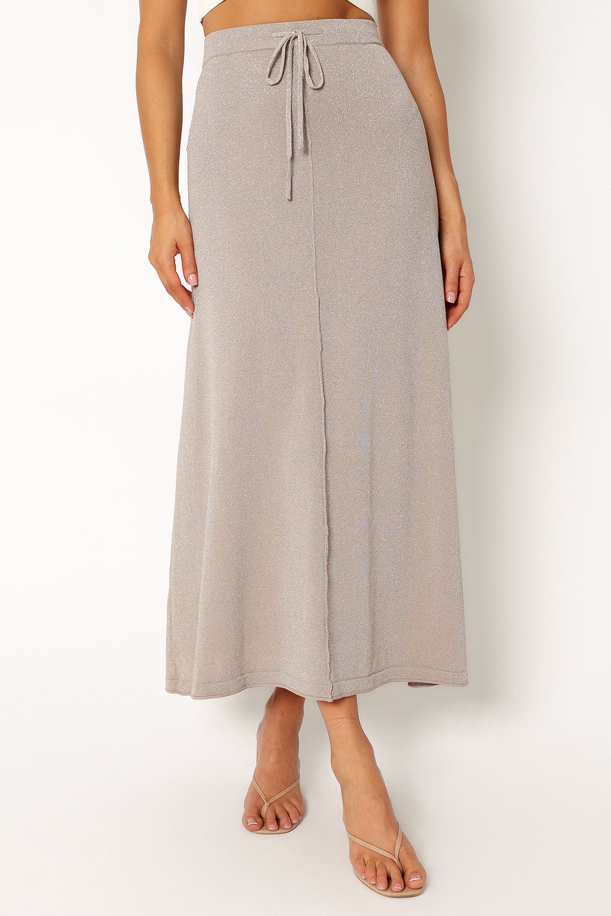 Lucille Knit Skirt in Silver – view 10 of 11