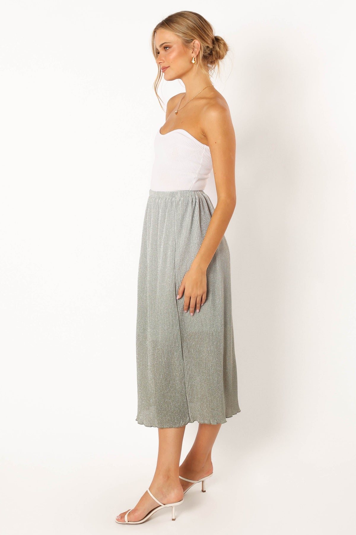 Margurita Gradient Midi Skirt in Aqua – view 2 of 8