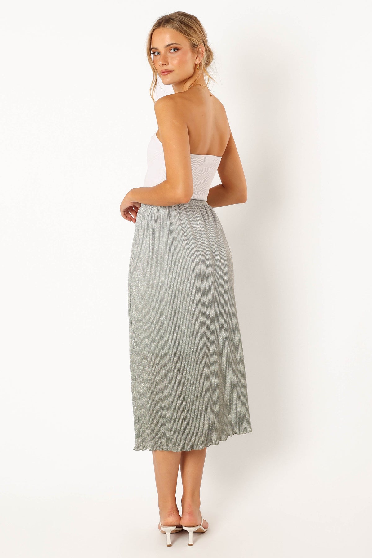 Margurita Gradient Midi Skirt in Aqua – view 3 of 8