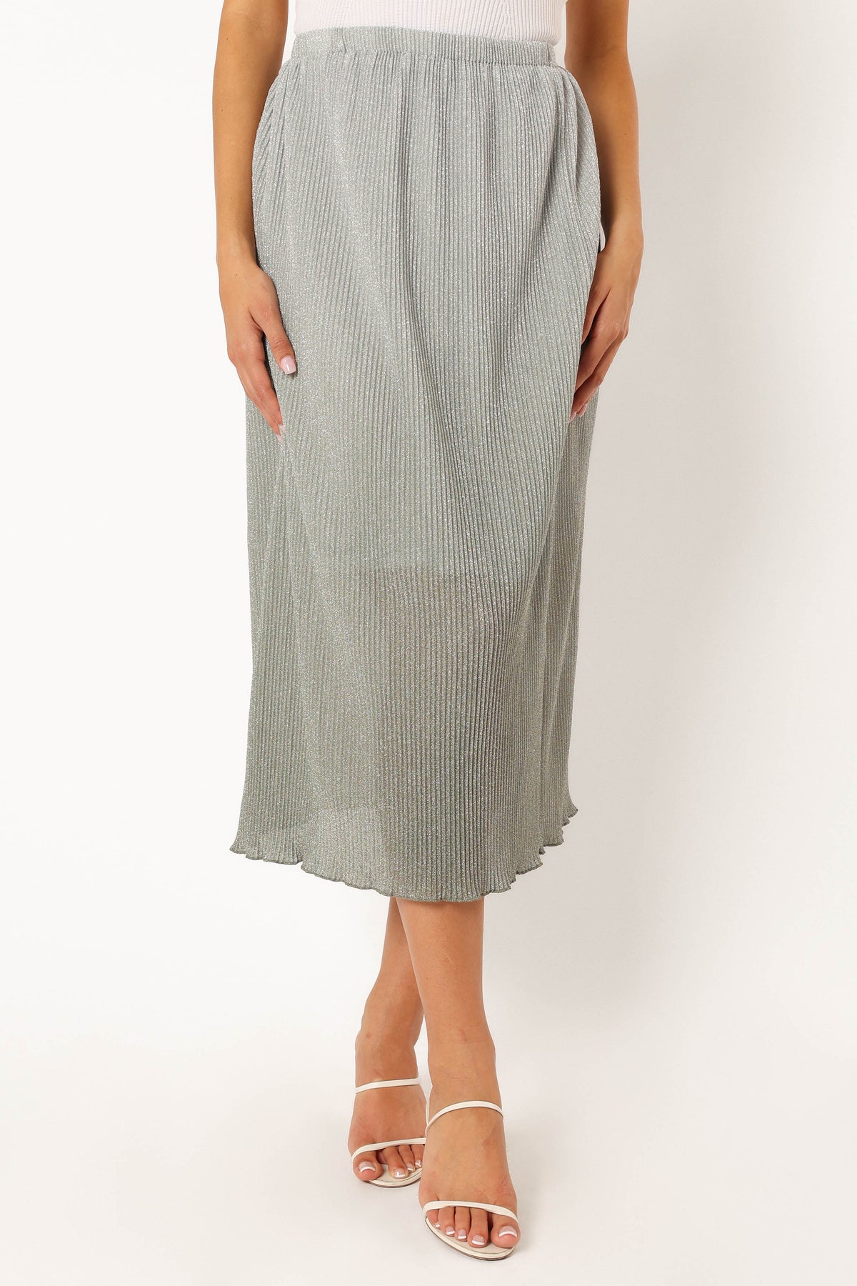 Margurita Gradient Midi Skirt in Aqua – view 7 of 8