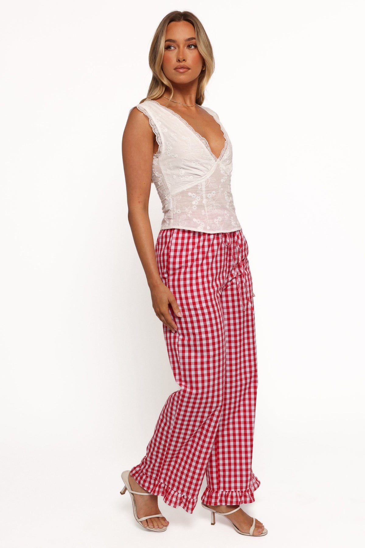 Marina Pant in Red Gingham – view 7 of 8