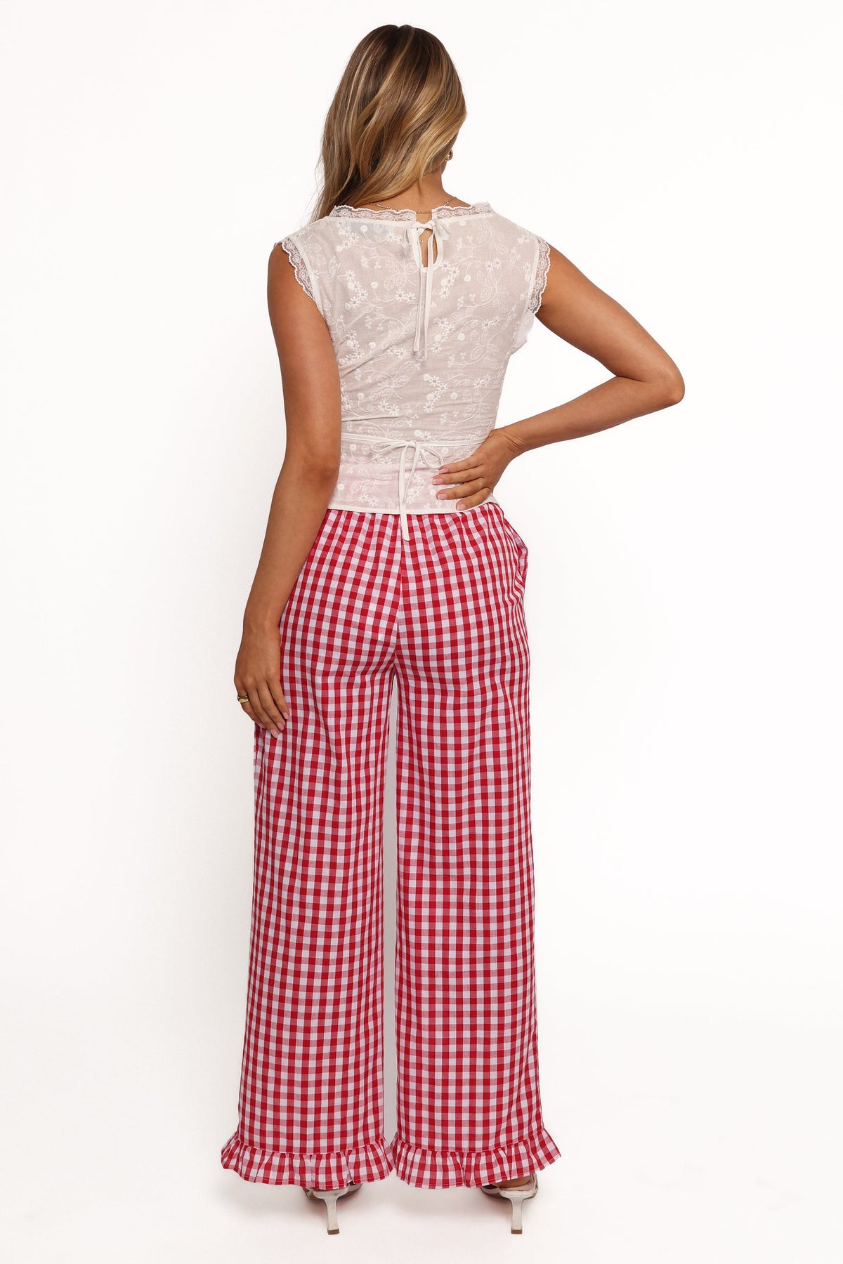 Marina Pant in Red Gingham – view 6 of 8