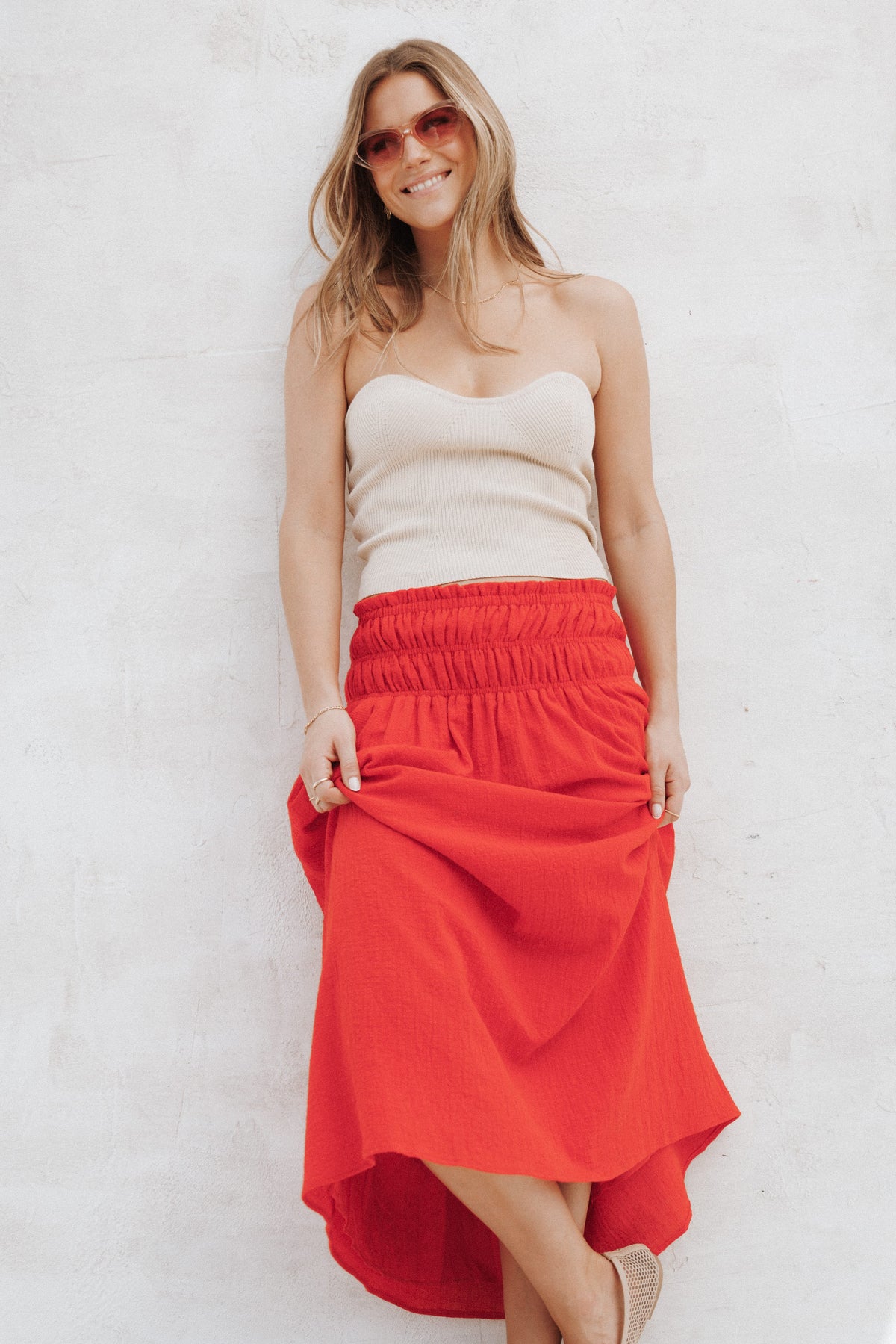 Mattea Maxi Skirt in Red – view 7 of 7