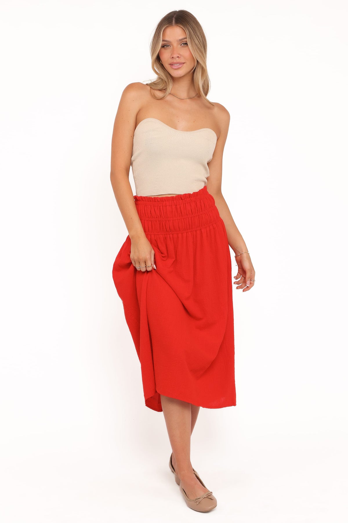 Mattea Maxi Skirt in Red – view 2 of 7