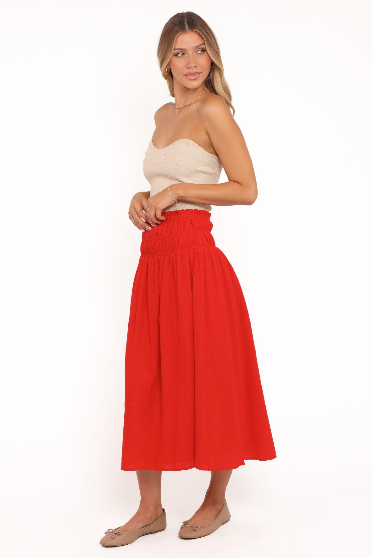 Mattea Maxi Skirt in Red – view 4 of 7