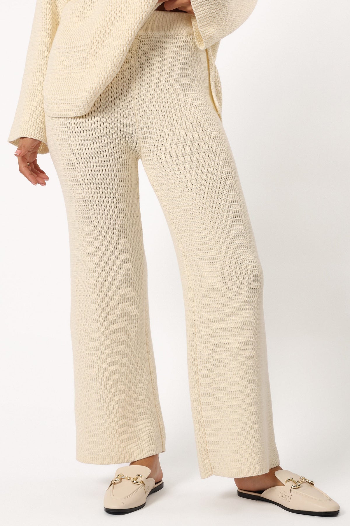 McKinley Knit Pant in Cream – view 6 of 9