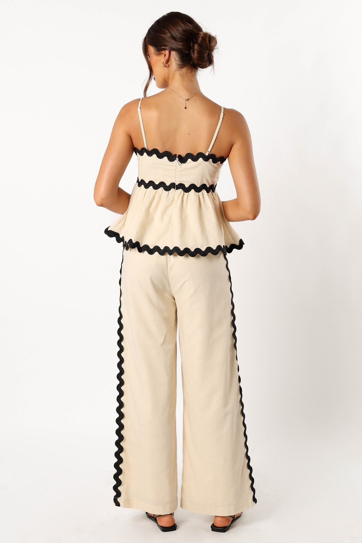 Mollymook Pants in Cream Black – view 6 of 8