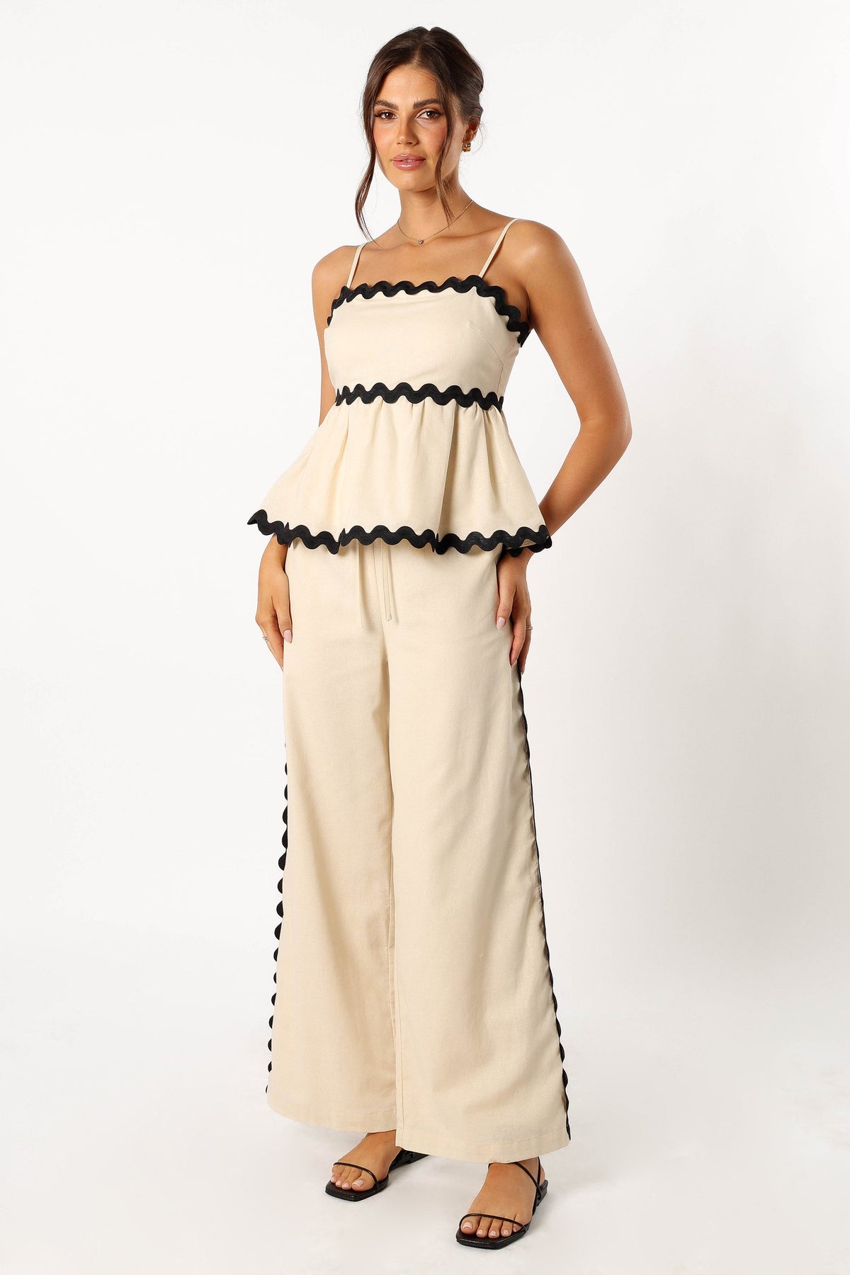 Mollymook Pants in Cream Black – view 5 of 8