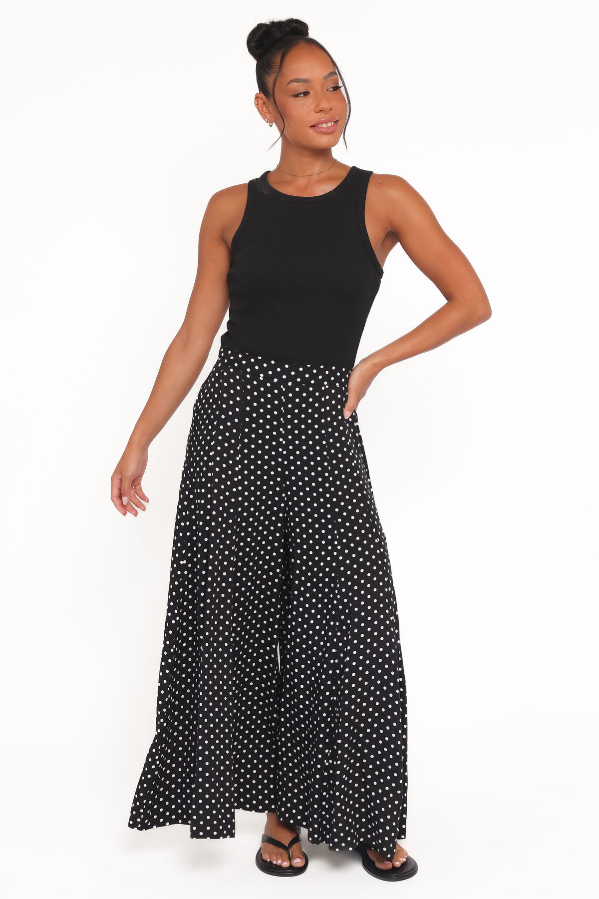 Neveah Pant in Black Polka Dot – view 6 of 7
