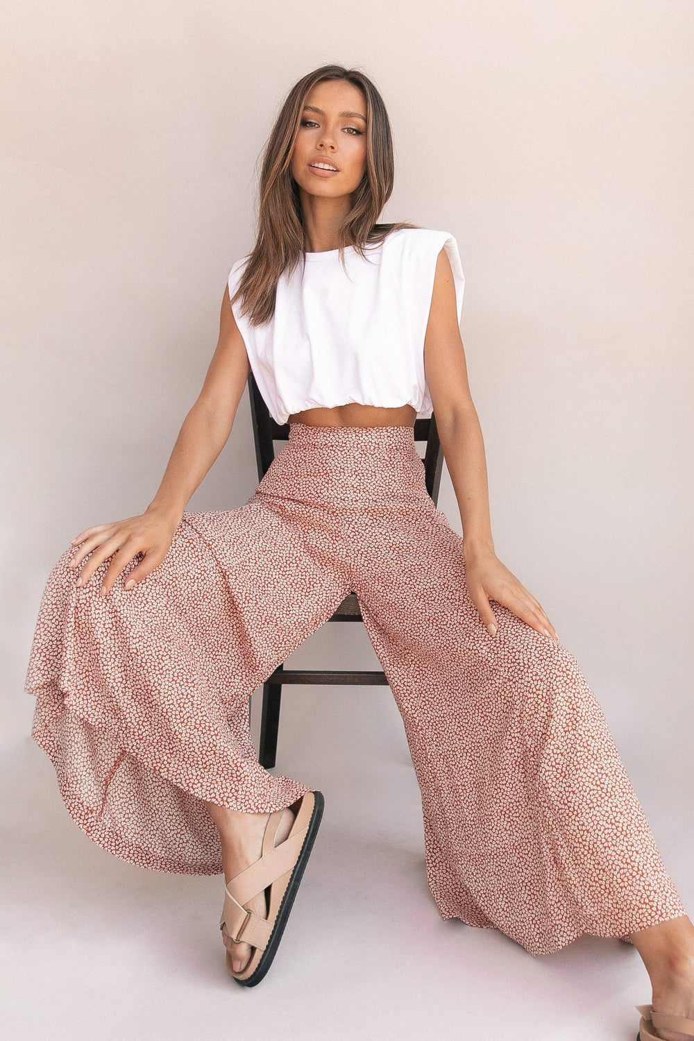 Neveah Pant in Rust – view 1 of 8