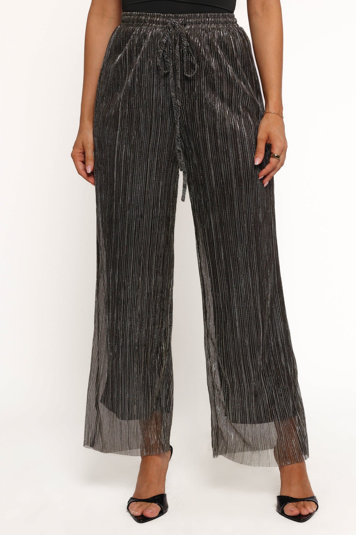 Nila Sheer Pant in Black Gold – view 2 of 6