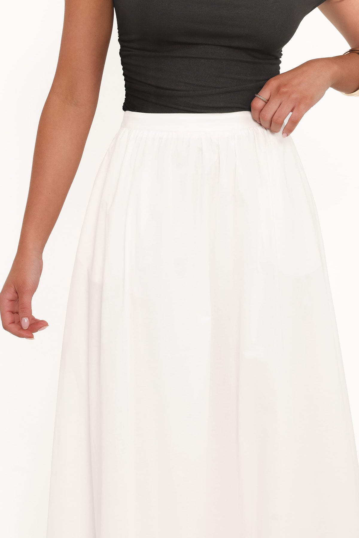 Oakley Midi Skirt in White – view 7 of 8