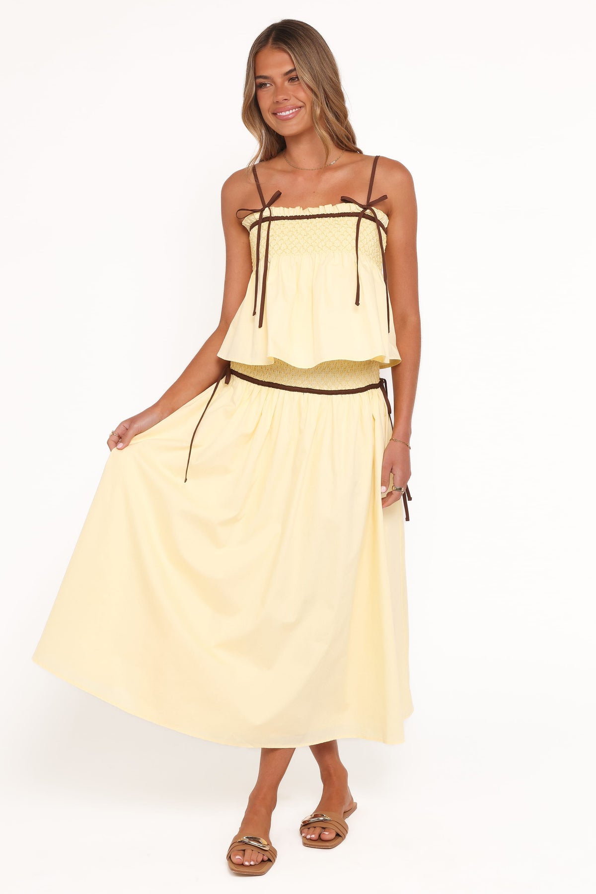 Orielle Maxi Skirt in Lemon – view 4 of 8