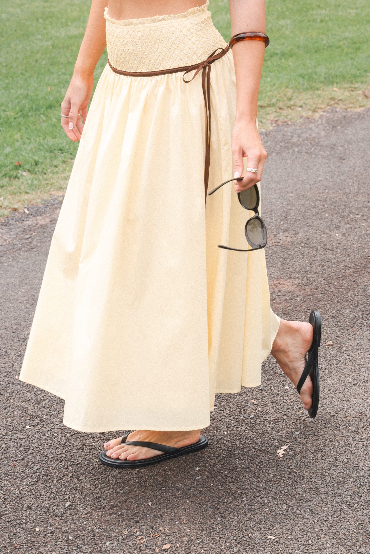 Orielle Maxi Skirt in Lemon – view 1 of 8