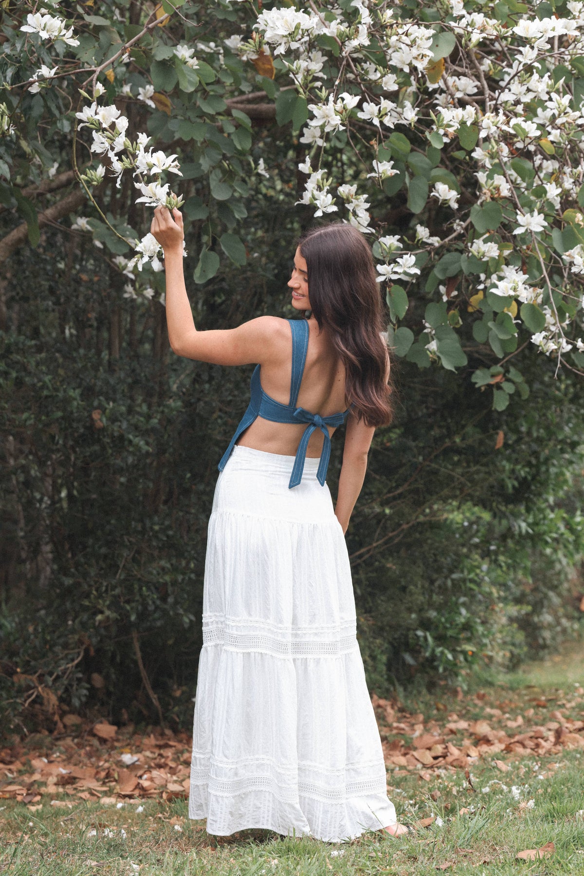 Peony Maxi Skirt in White – view 1 of 8