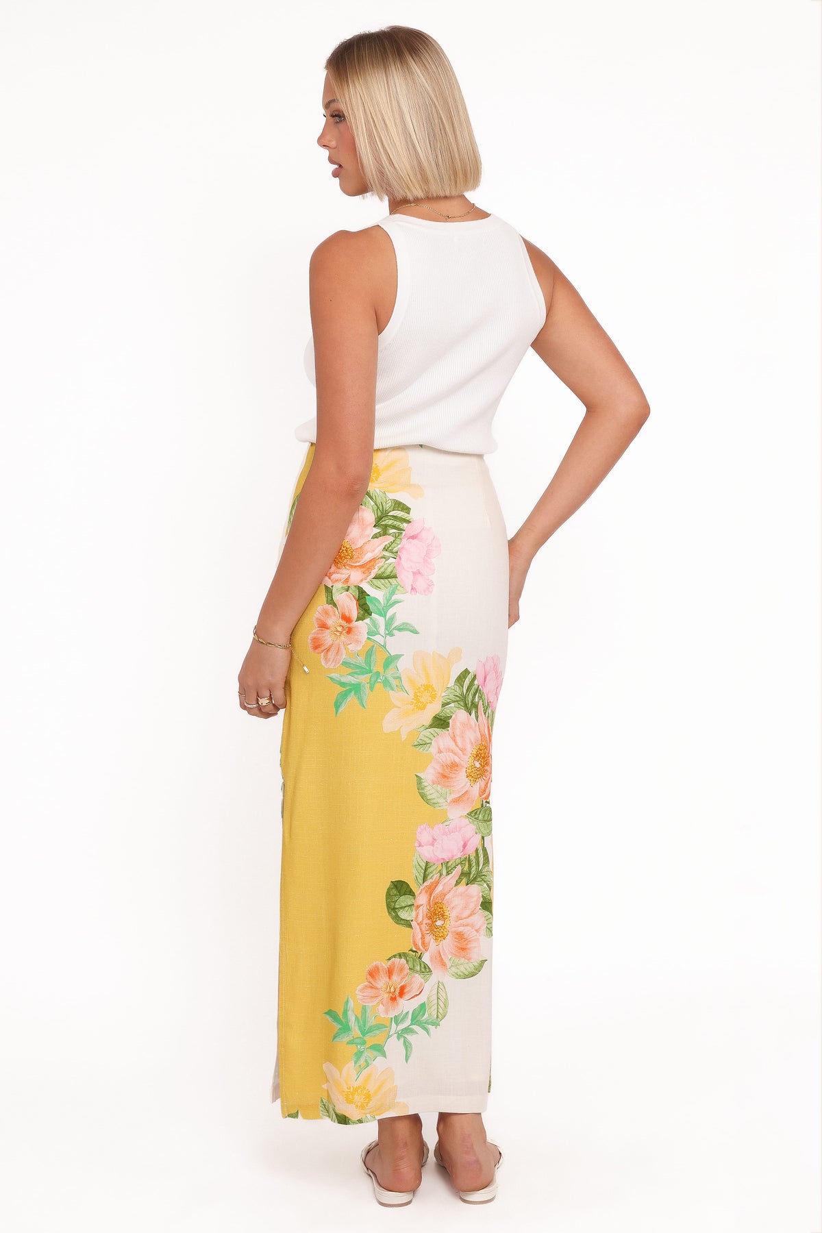 Peta Maxi Skirt in Yellow Poppy – view 4 of 7