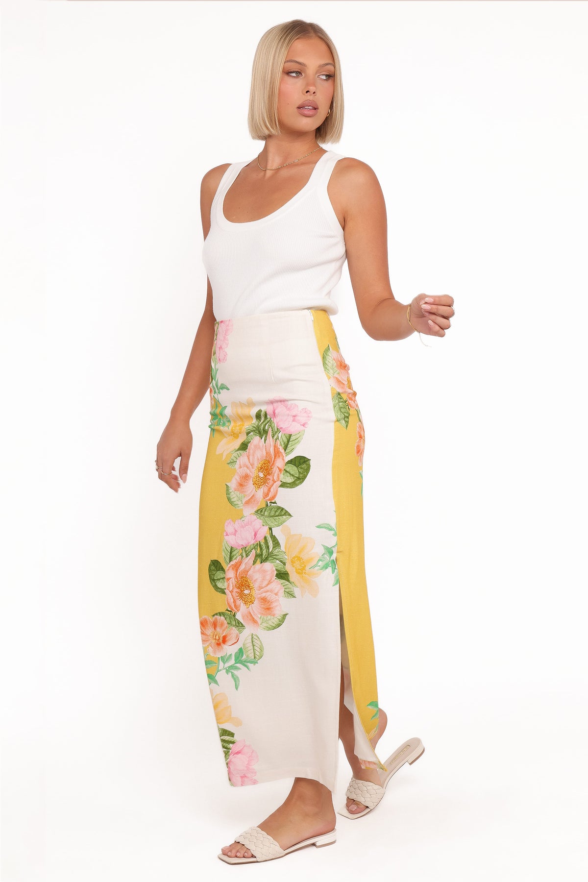Peta Maxi Skirt in Yellow Poppy – view 5 of 7