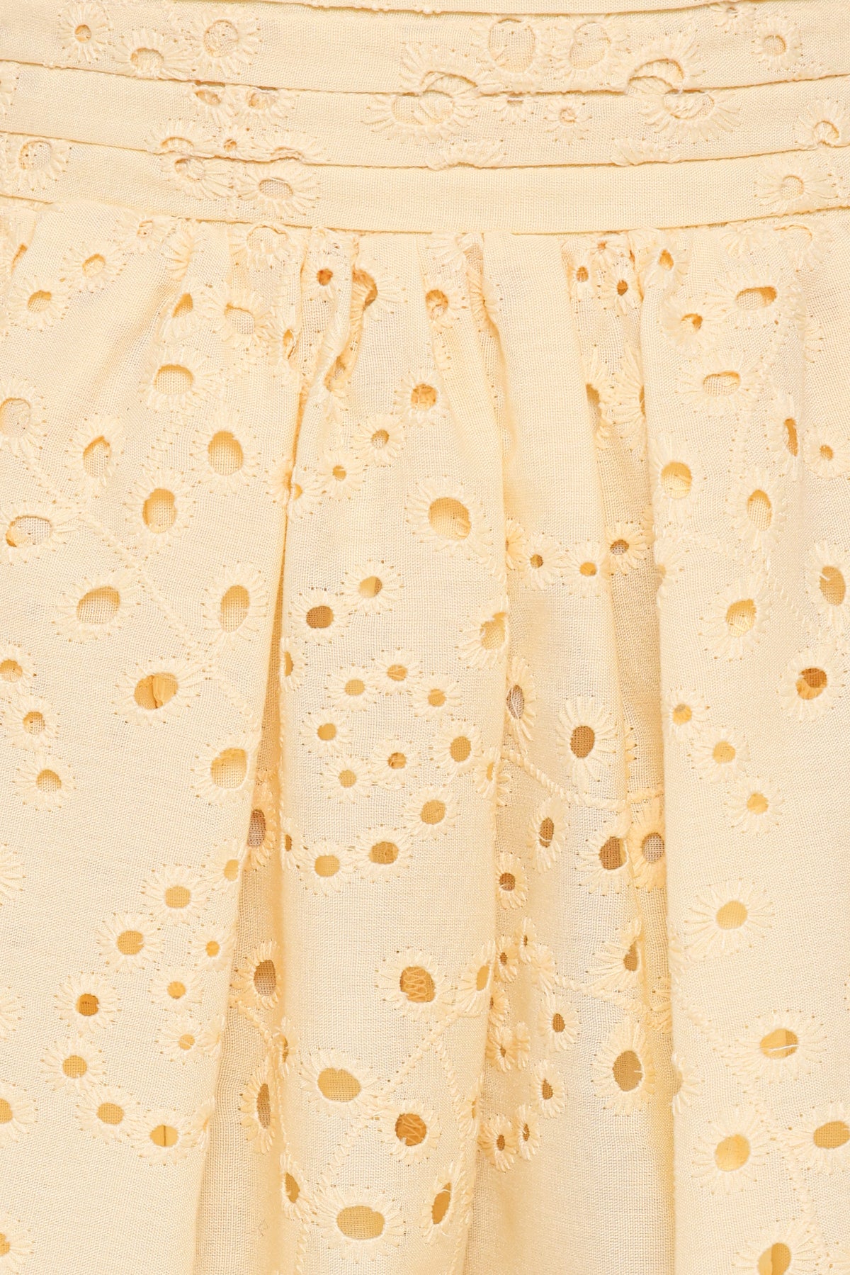 Regina Eyelet Flowy Short in Butter Yellow – view 6 of 6