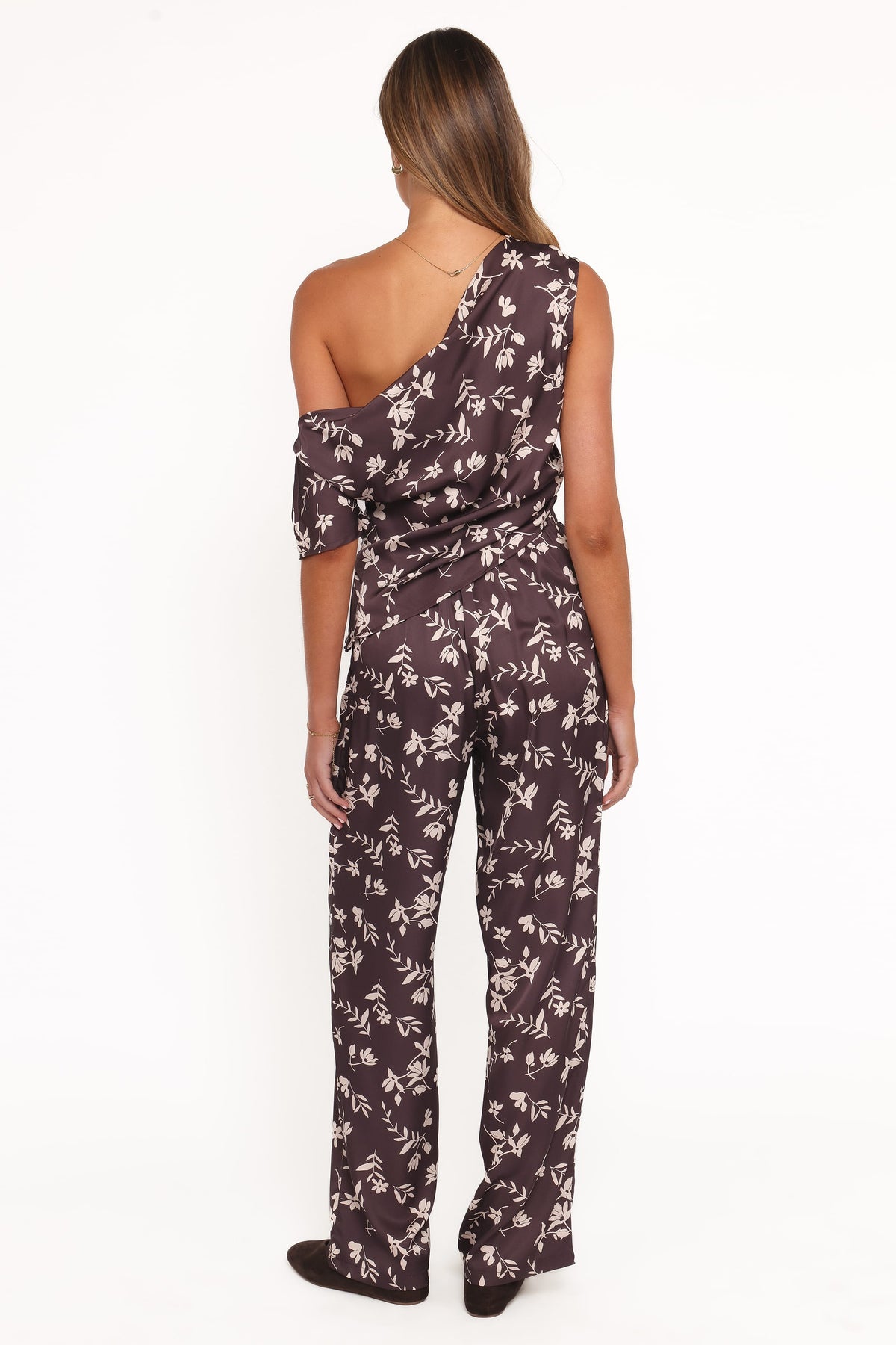 Romola Pant in Brown Cream Floral – view 4 of 8