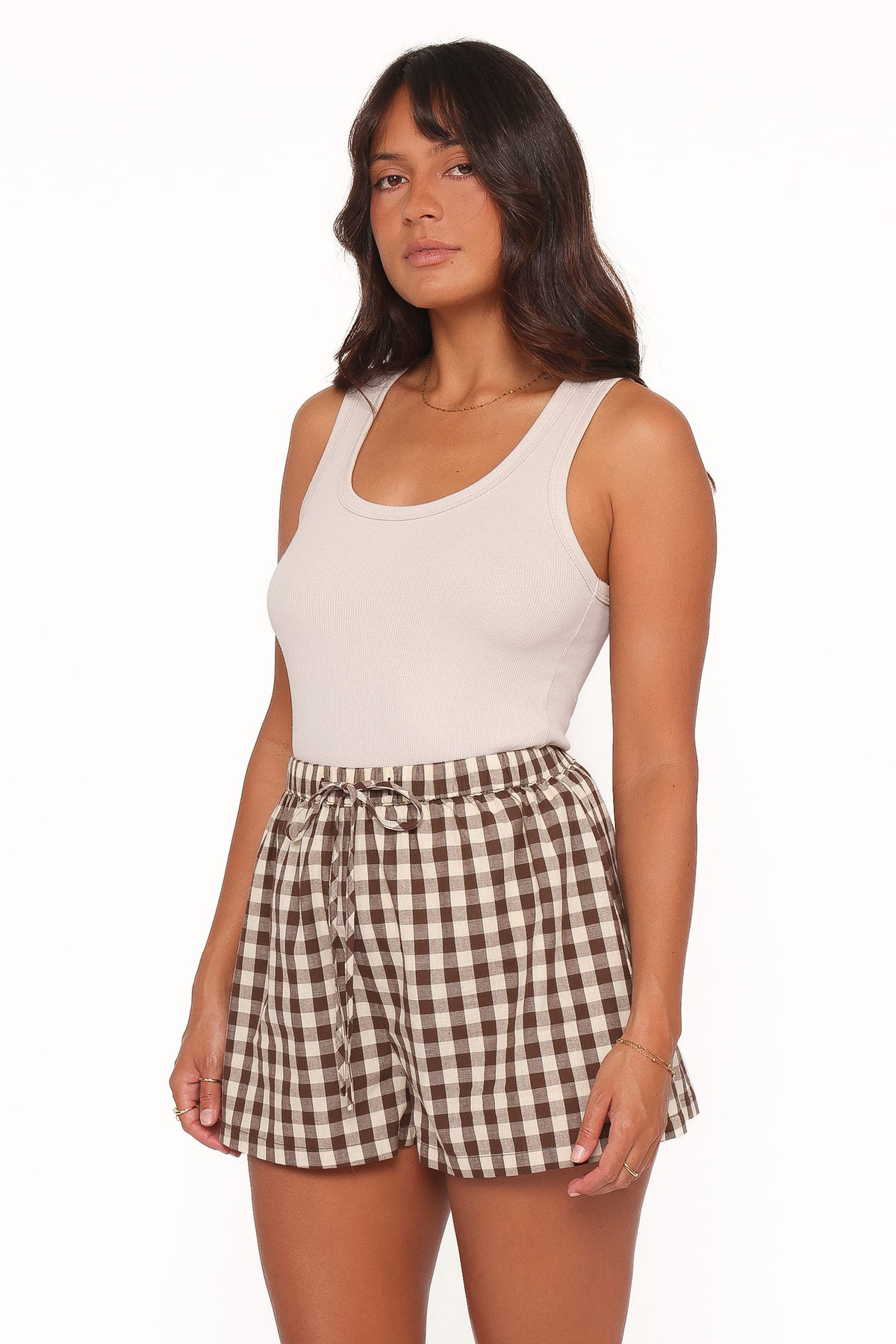 Rory Shorts in Brown Gingham – view 4 of 8