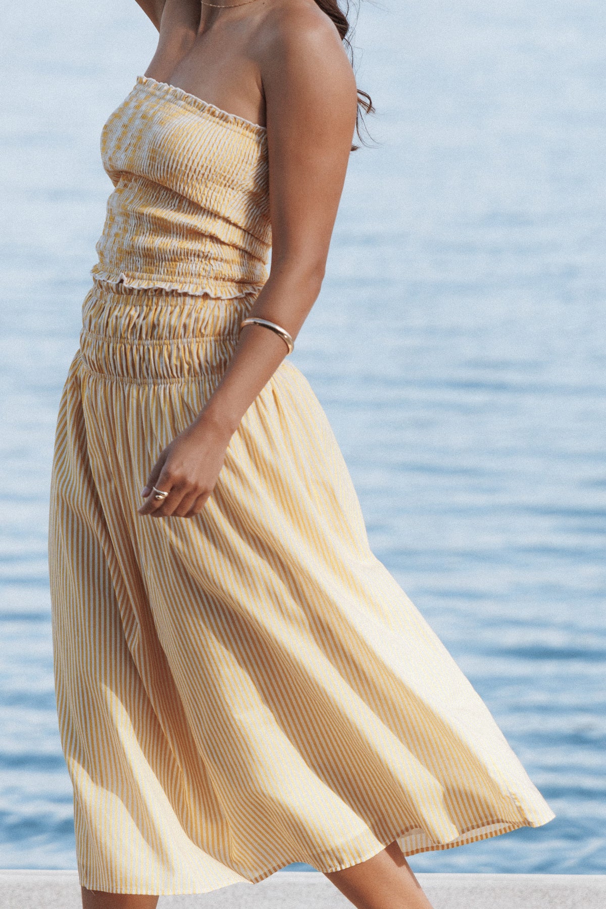 Salome Maxi Skirt in Mango Stripe – view 1 of 8