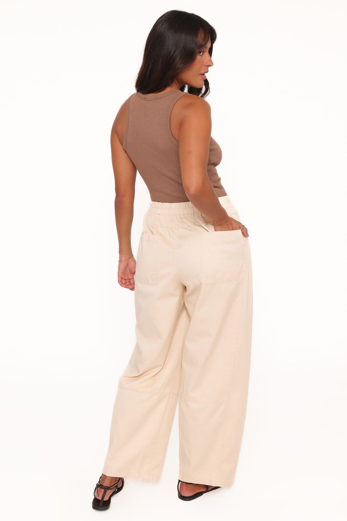 Sasha Barrel Jean in Ecru – view 5 of 9