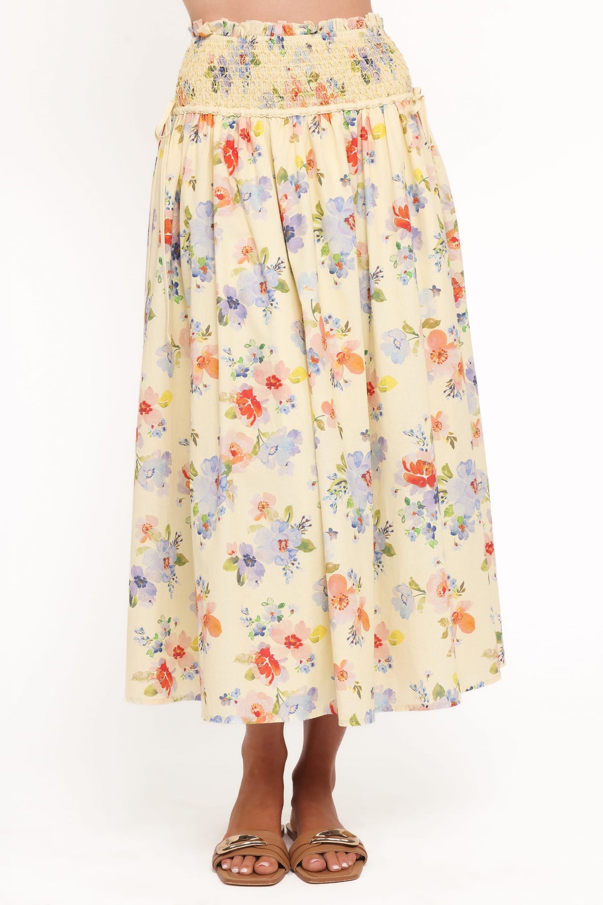 Saskia Maxi Skirt in Lemon Floral – view 2 of 8