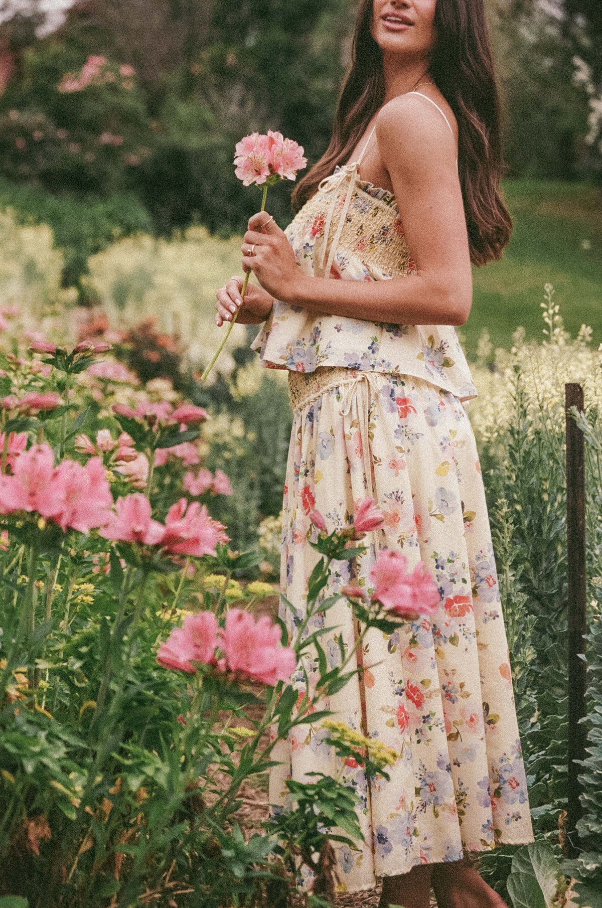Saskia Maxi Skirt in Lemon Floral – view 1 of 8