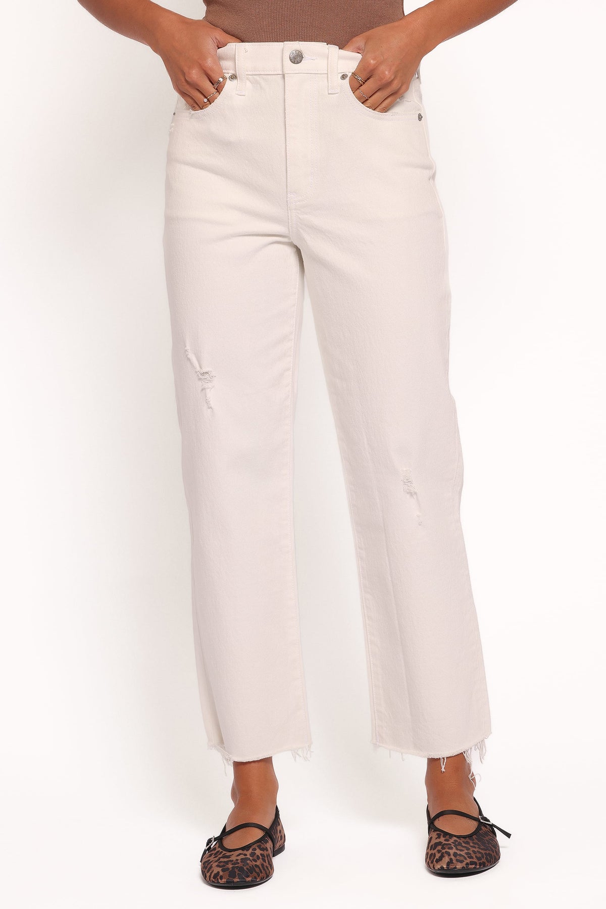 Sundaze Straight Leg Jean in Swan – view 2 of 6