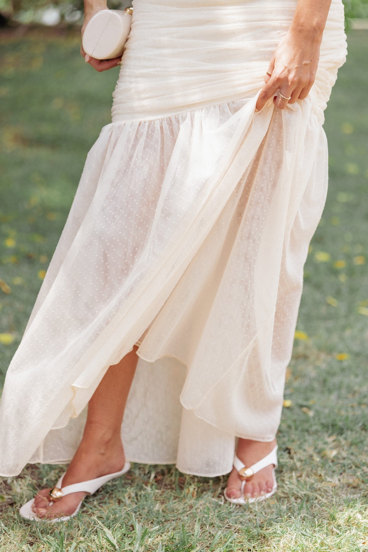 Susan Mesh Drop Waist Skirt in Yellow – view 7 of 7