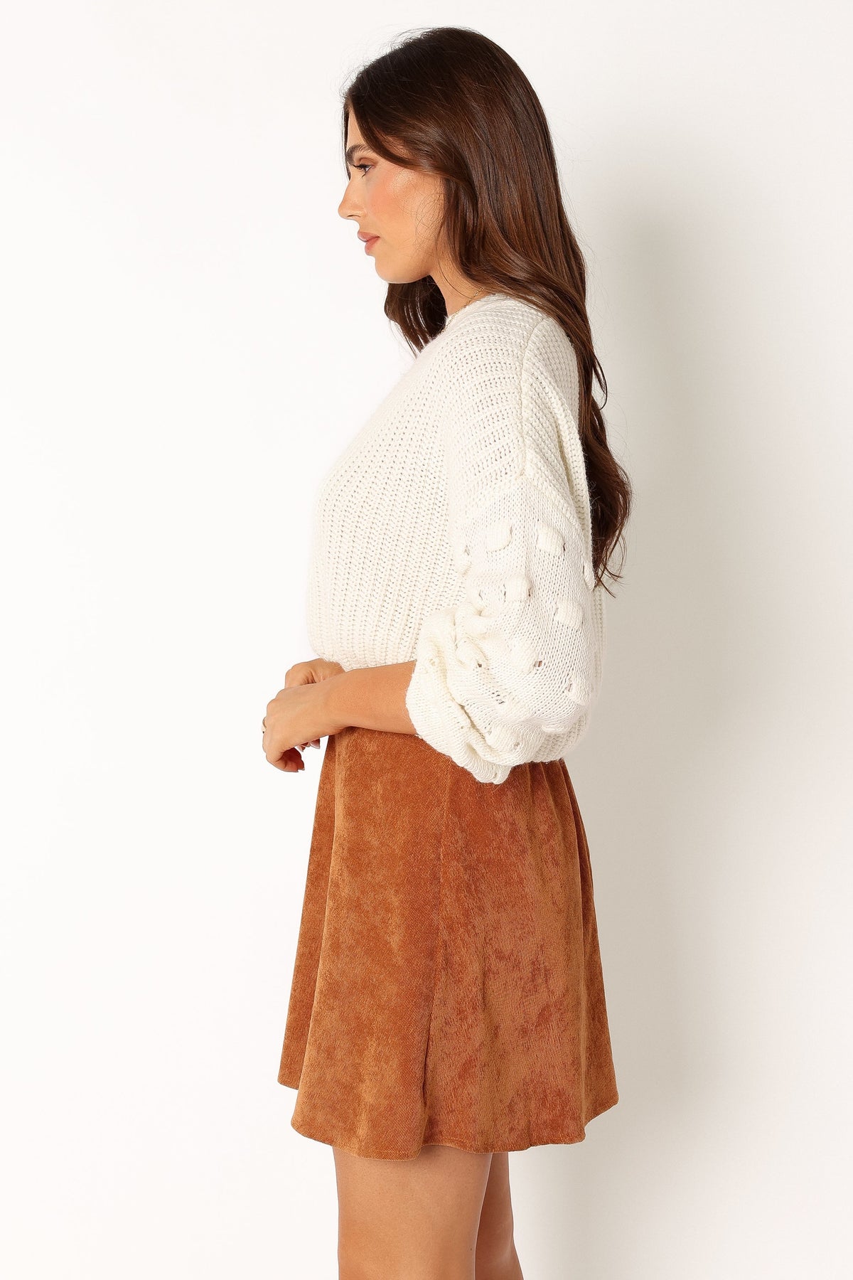 Tammy Cord Skirt in Gucci – view 9 of 14