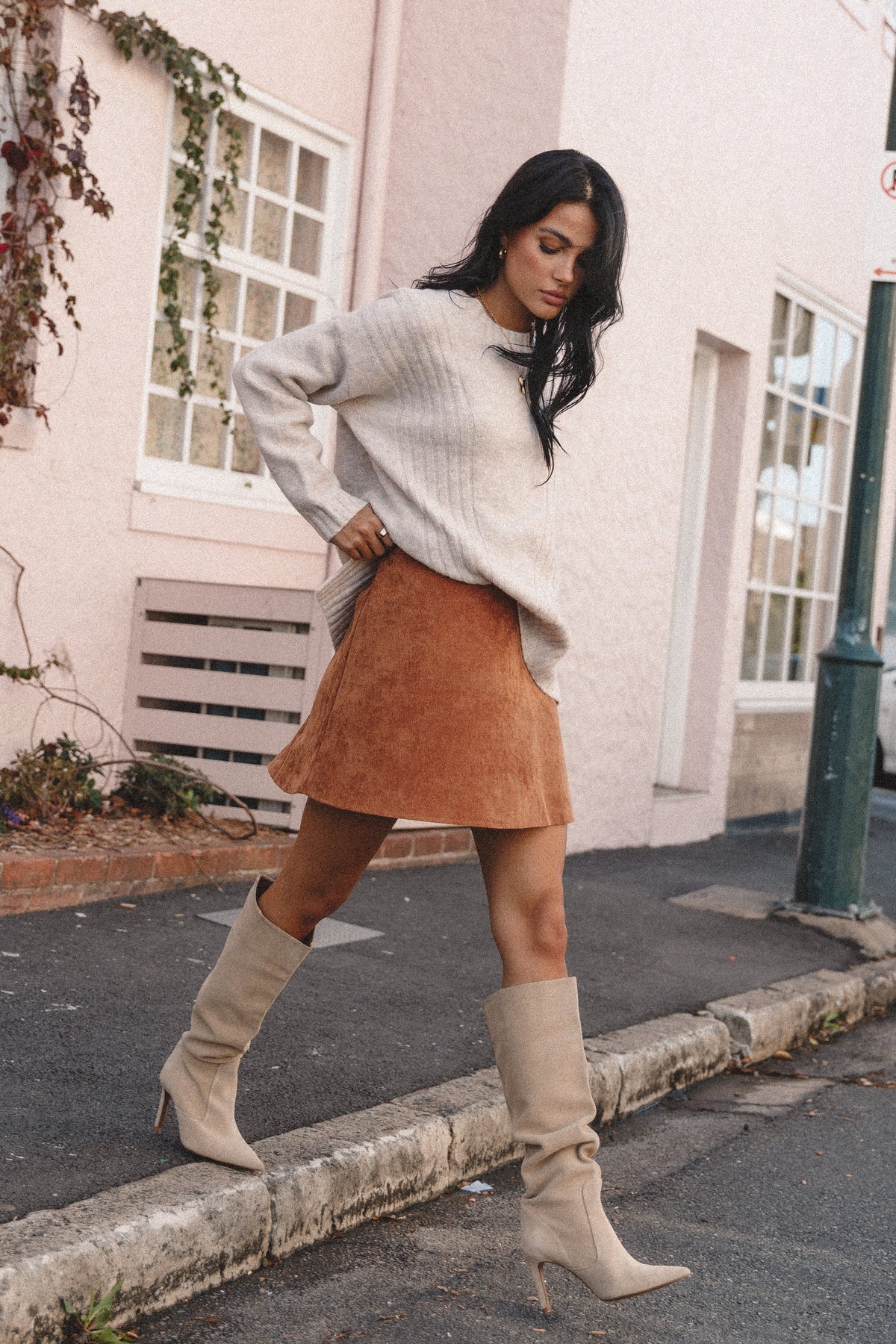 Tammy Cord Skirt in Gucci – view 1 of 14