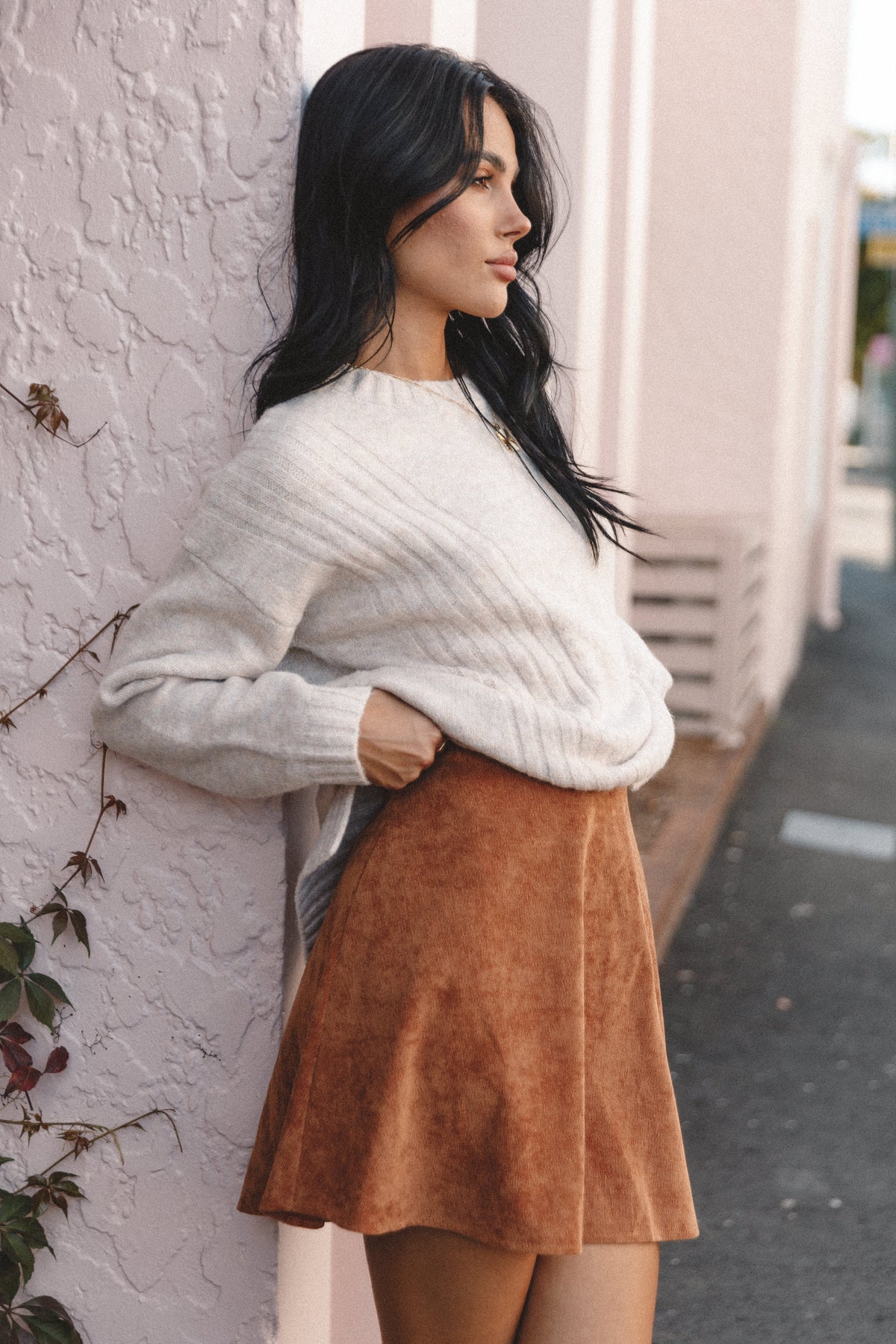 Tammy Cord Skirt in Gucci – view 2 of 14
