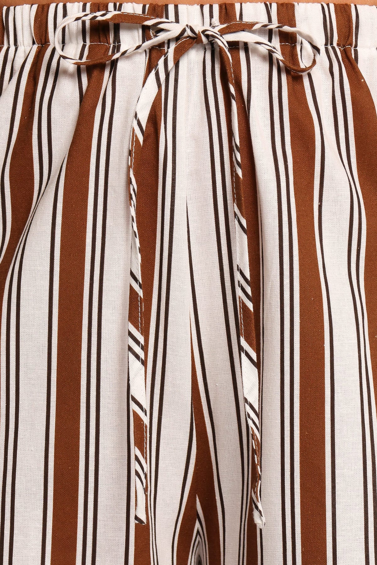 Thalia Wide Leg Pant in Chocolate Stripe – view 7 of 7